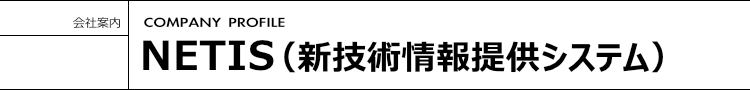 NETIS（新技術情報提供システム）