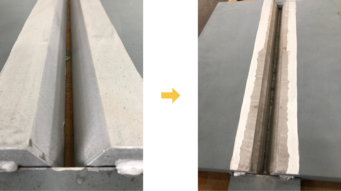 開先防錆剤の除去：レーザ表面処理施行例